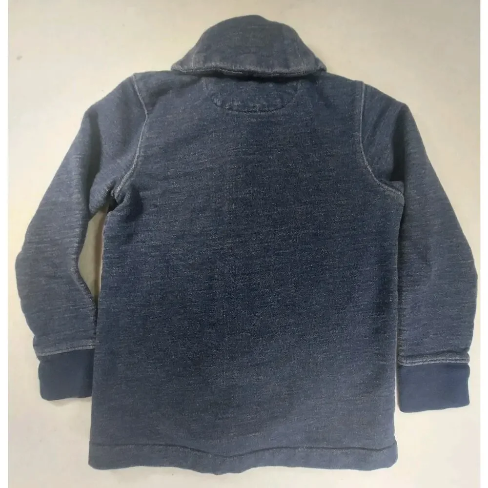 Ralph Lauren Kids Indigo Blue Shawl Collar Button Cardigan Sweater - Size 6X